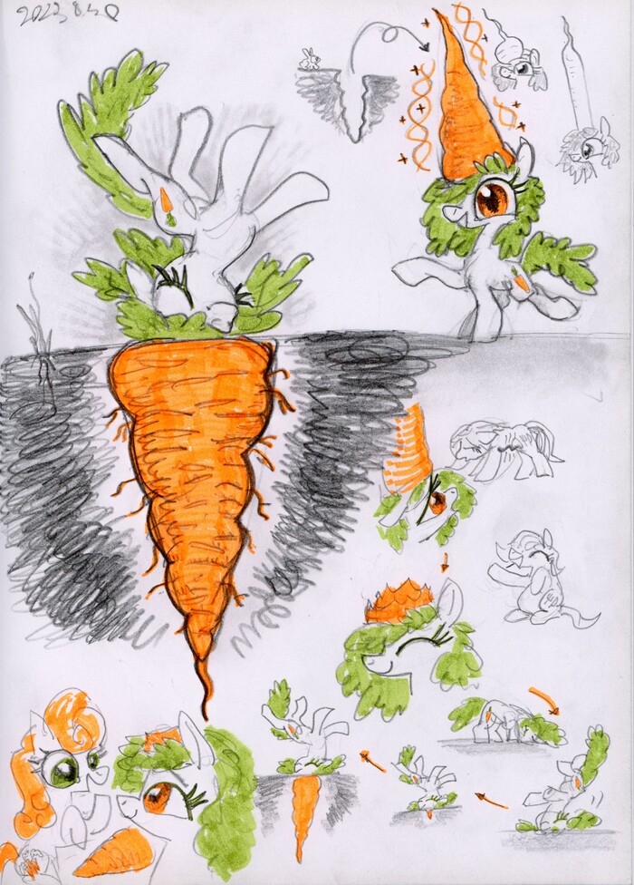 Представляю вашему вниманию - морковкорог! My Little Pony, Carrot Top, Ja0822ck, Морковь
