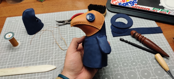 Процесс изготовления. Нить для кожи galaces 0,8 мм.