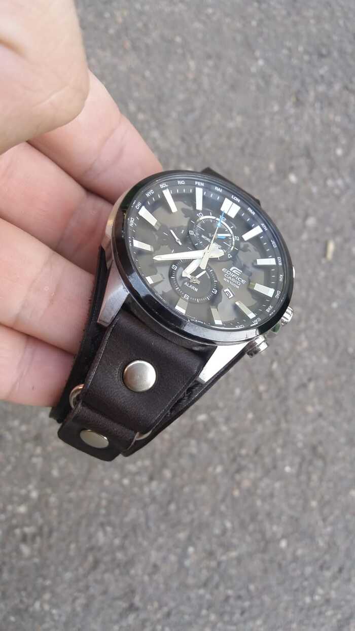 Ремешок для часов Casio Edifice. Ремешок напульсник. Bund straps | Пикабу