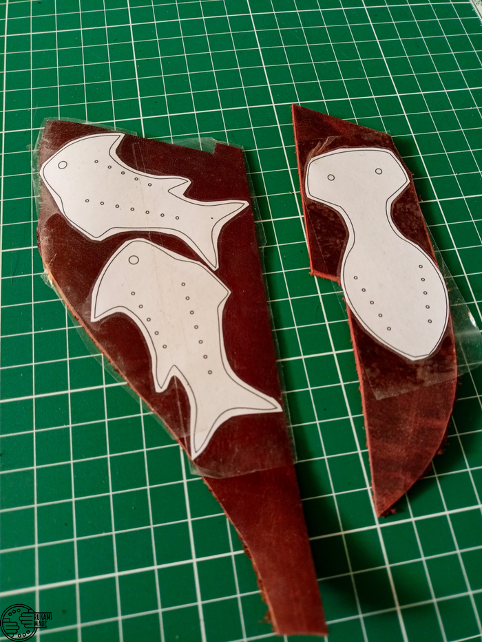 выкройку переношу на бумагу с помощью скотча