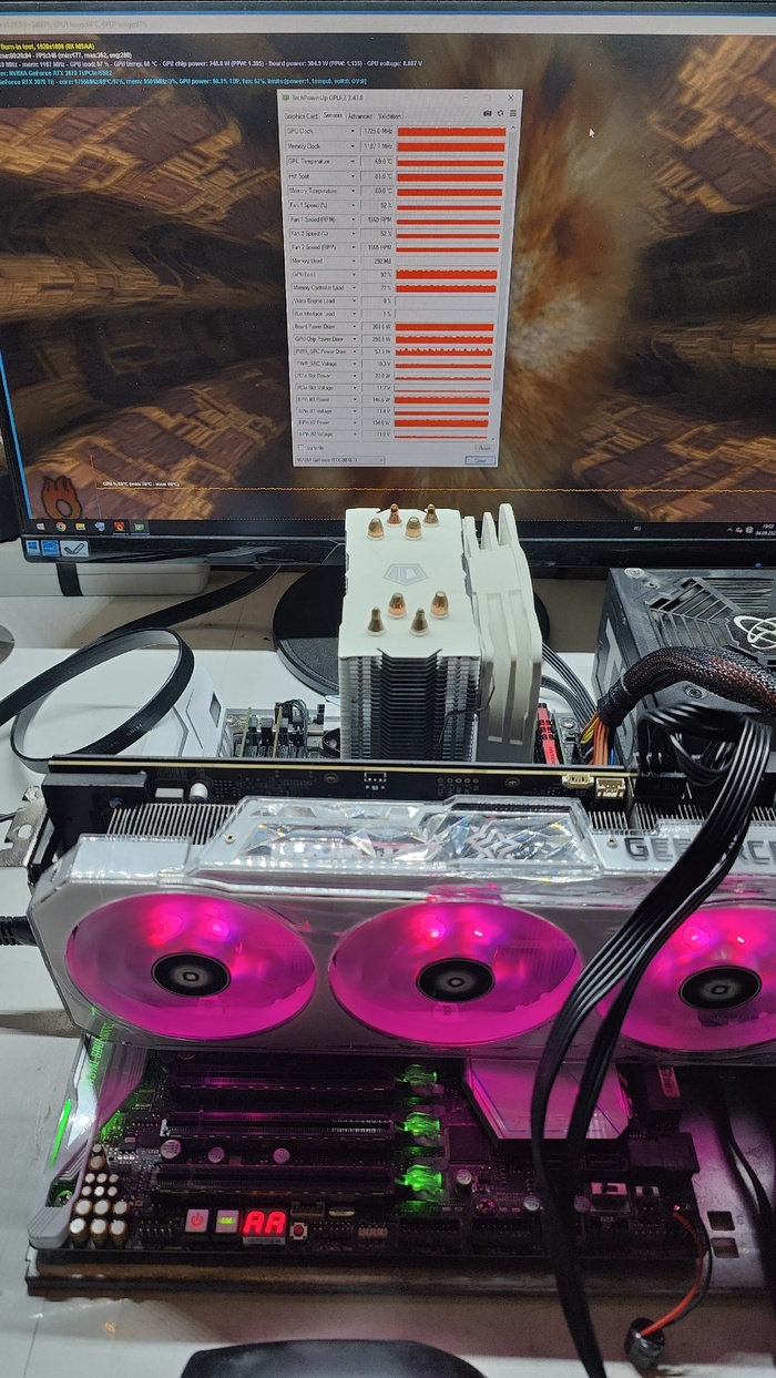 Ну мы чипы отреболили всё и не помогло. Galax RTX3070ti Boomstar Ремонт, Видеокарта, Рукожоп, Длиннопост