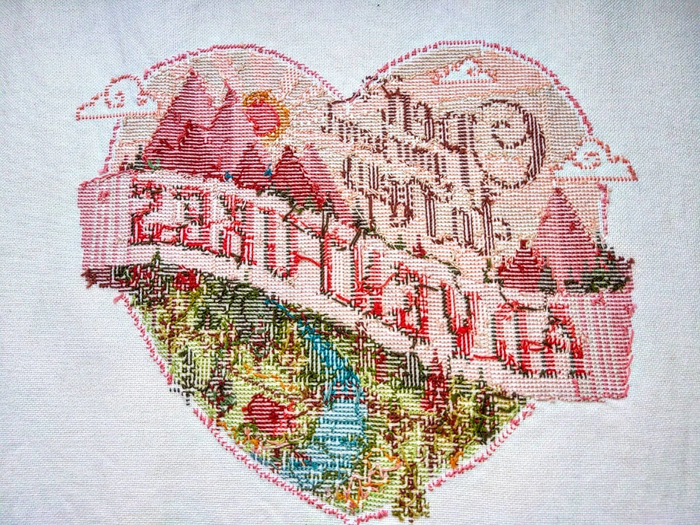 Первая вышивка на равномерке Вышивка, Вышивка крестом, Финиш, Рукоделие, Рукоделие без процесса, Своими руками, Творчество, Хобби, Длиннопост