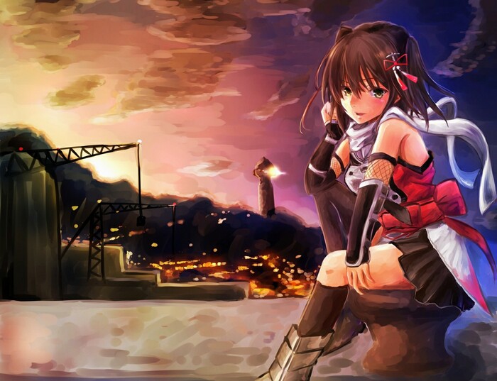 Смешная девочка с маяка