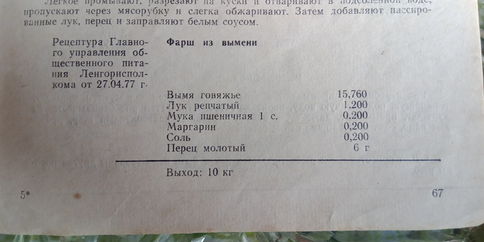 Фарш из вымени.