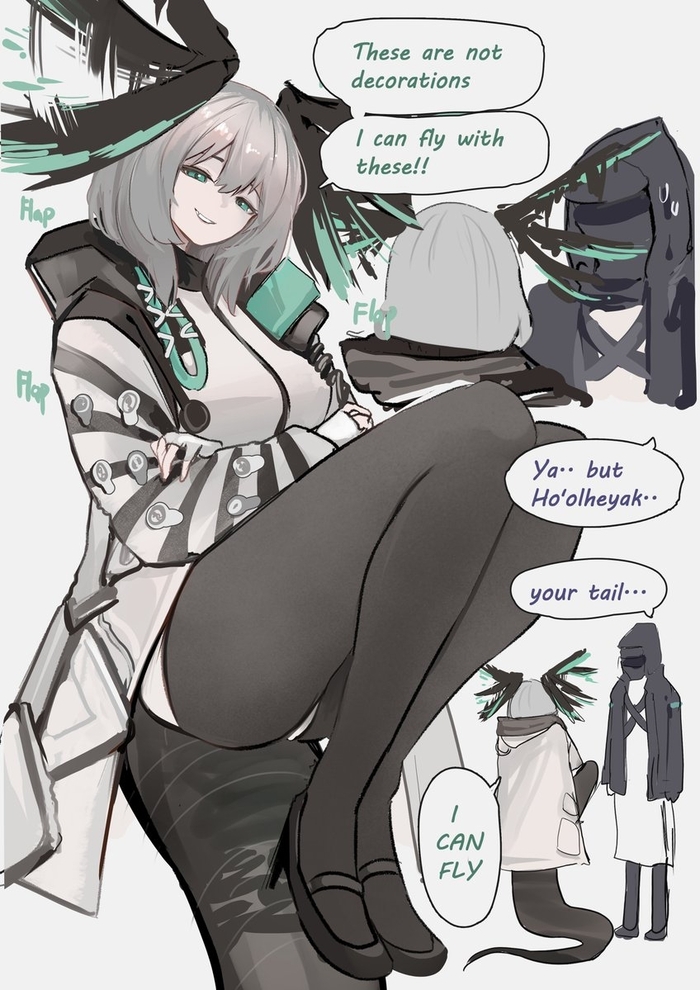    Anime Art, , Arknights, Hoolheyak, Doctor (Arknights), Wawamachi