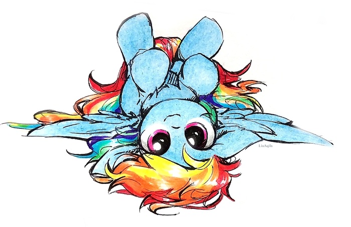    My Little Pony, Rainbow Dash, Ponyart, , Liaaqila