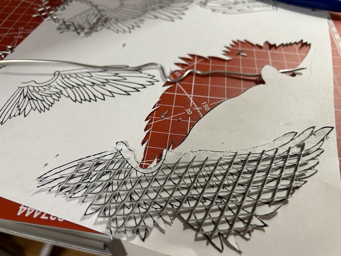 Нарезка крыльев по макету