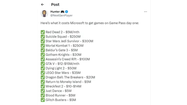  Microsoft  Baldurs Gate 3     Just Dance  Return to Monkey Island