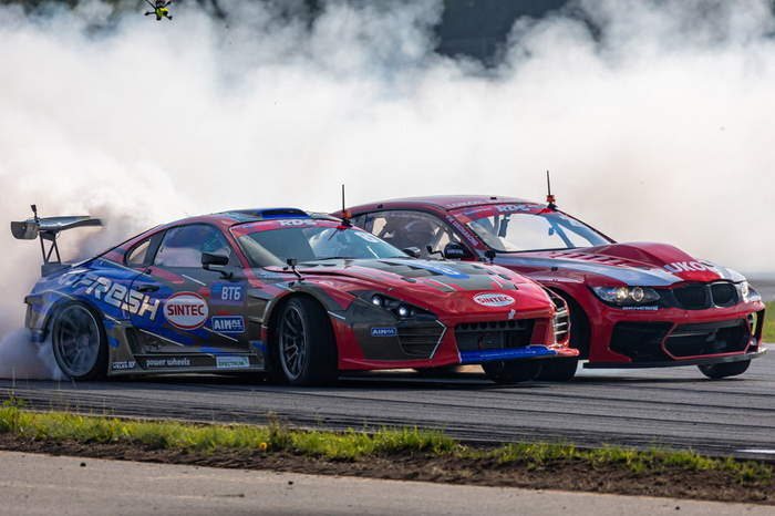 Бронзовый призер этапа Евгений Лосев (Тойота Супра А80 Berkut) против Григория Гусева (BMW e92 Eurofighter) (Фото: Albert Kochetov)