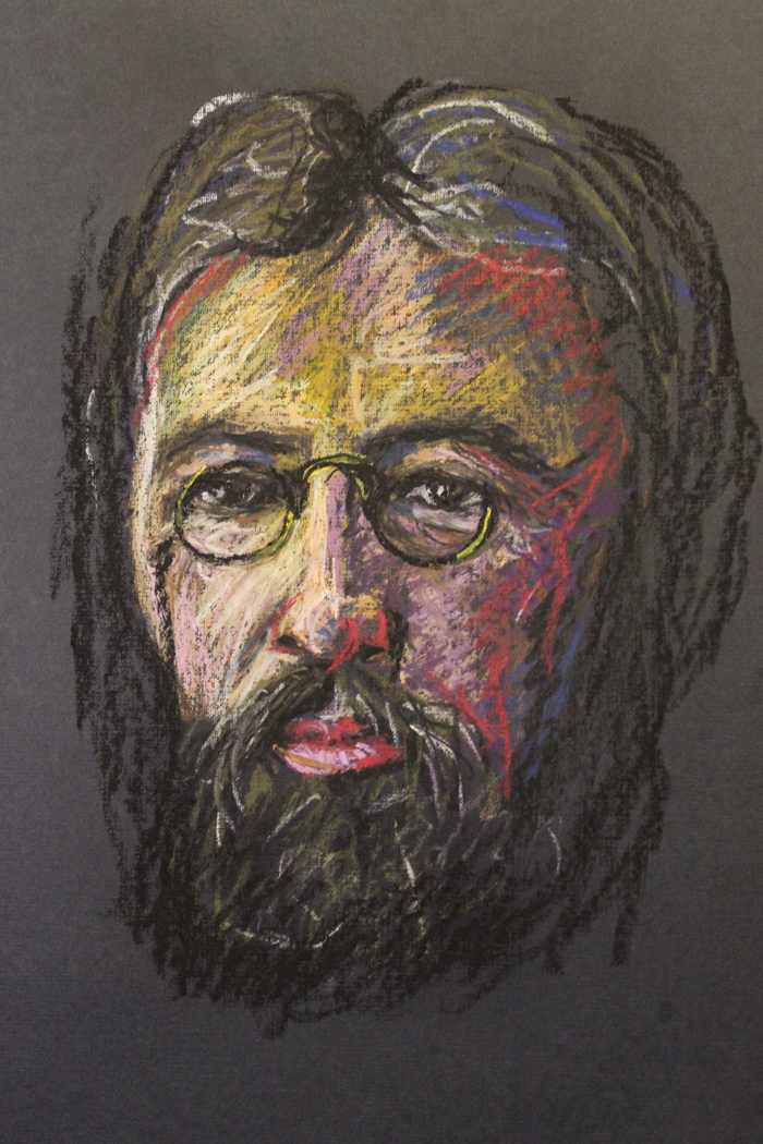 А. Чехов. Портрет. Пастель. Маргарита Макарова | Пикабу