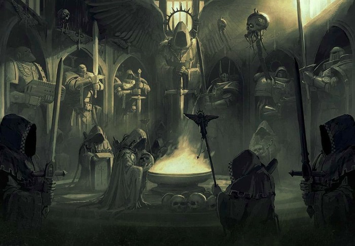   Arks of Omen V: The Lion Warhammer 40k, Wh Art,  , , Khorne Bloodletters, Chaos Undivided, 