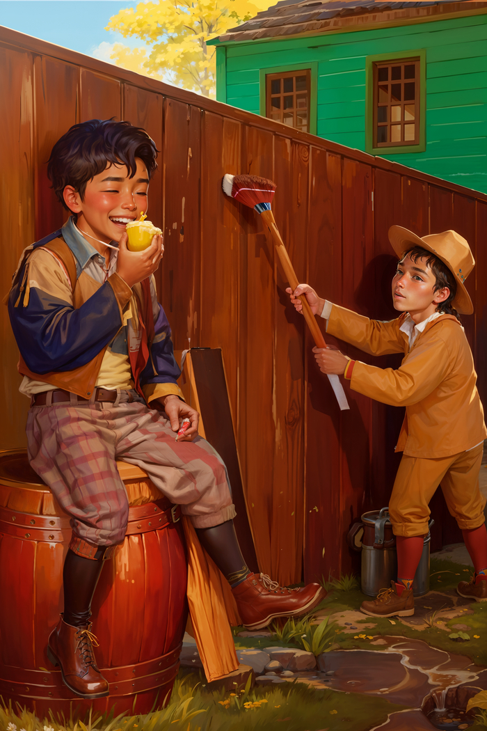 Доп работа, которая не пошла в конкурс, но жалко выкидывать, Приключения Тома Сойера и Гекльберри Финна