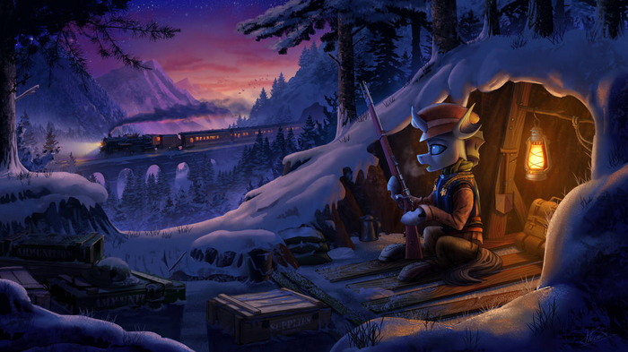Snowy Foxhole
