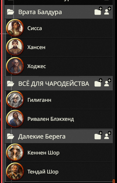 НИПы созданы для каждой локации где есть имя персонажа с которым игроки могут столкнуться.