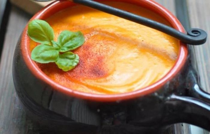 Крем-суп из тыквы с плавленым сыром