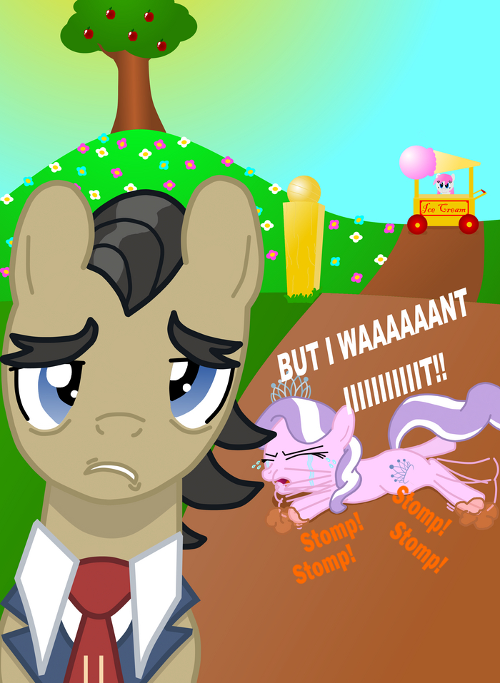 ,  !!! My Little Pony, Ponyart, Diamond Tiara, Filthy Rich