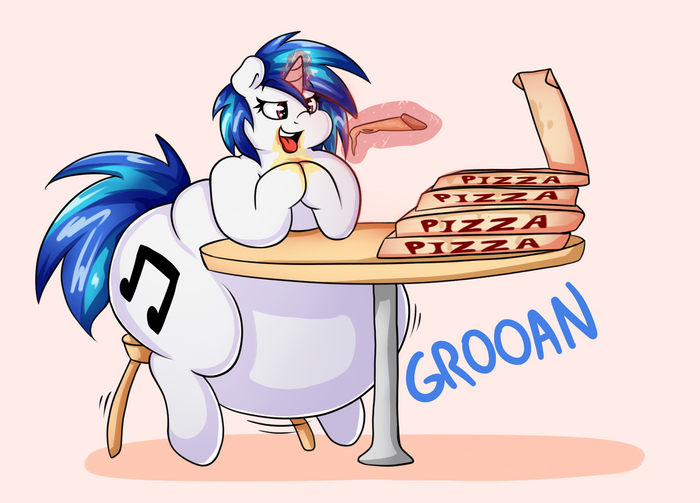 This pony is literally me! My Little Pony, Ponyart, , Chubby Art, Vinyl Scratch, Graphenedraws