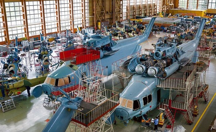 Производство вертолетов Ми-26Т. Взято из Яндекс-картинок