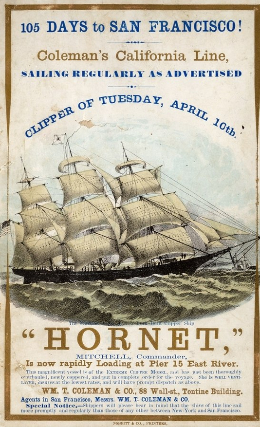   1853     100  .    Hornet  Flying Cloud , ,  , , , , , , , , 