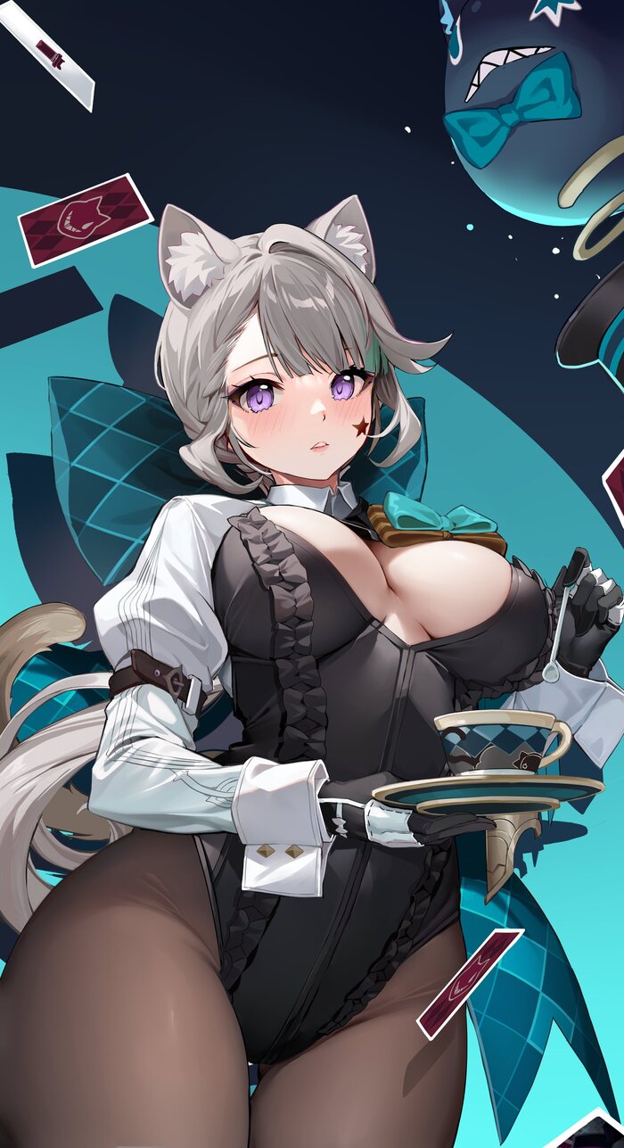 Lynette Genshin Impact, Lynette (Genshin Impact), , , , Anime Art, , Animal Ears