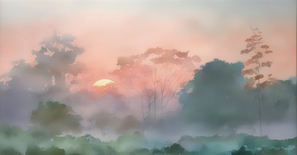 Туман на рассвете | Пикабу