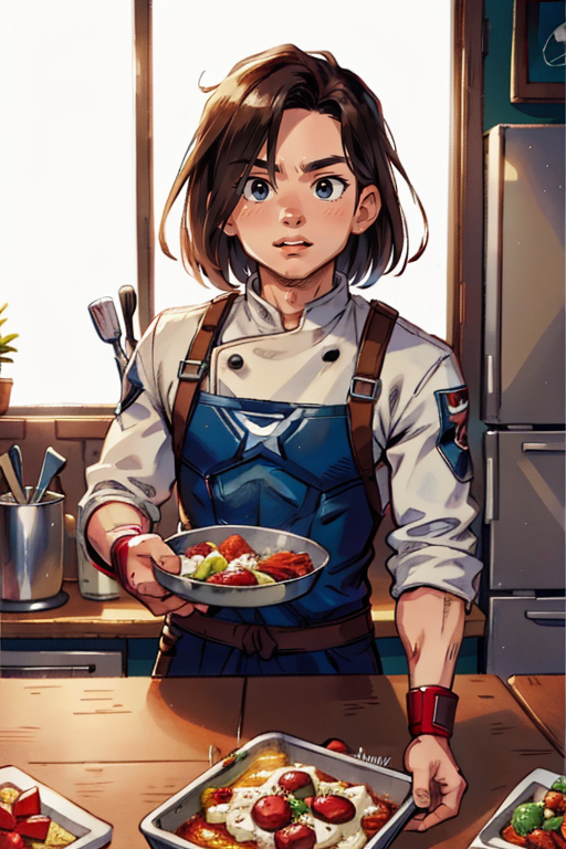 Winter Soldier as chef