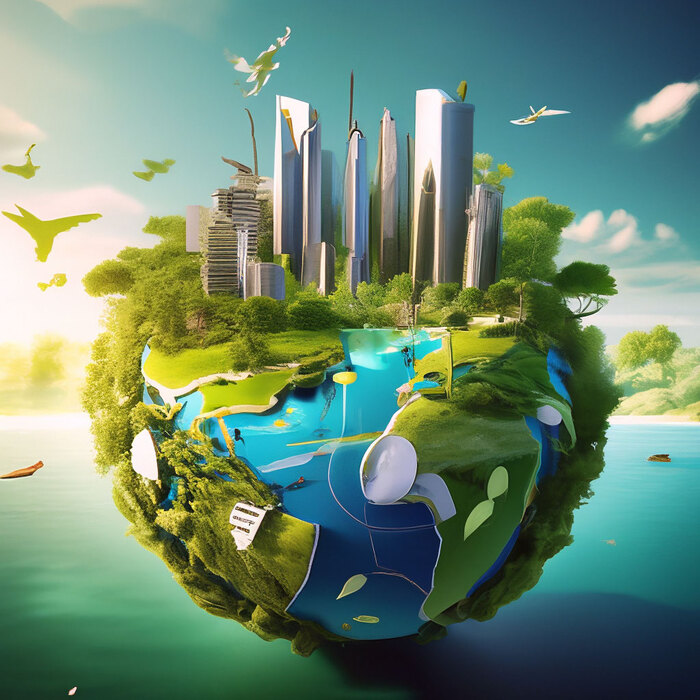 Устойчивое развитие и вторичная переработка для сохранения окружающей среды