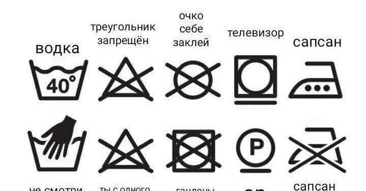 Картинки на бирке одежды расшифровка