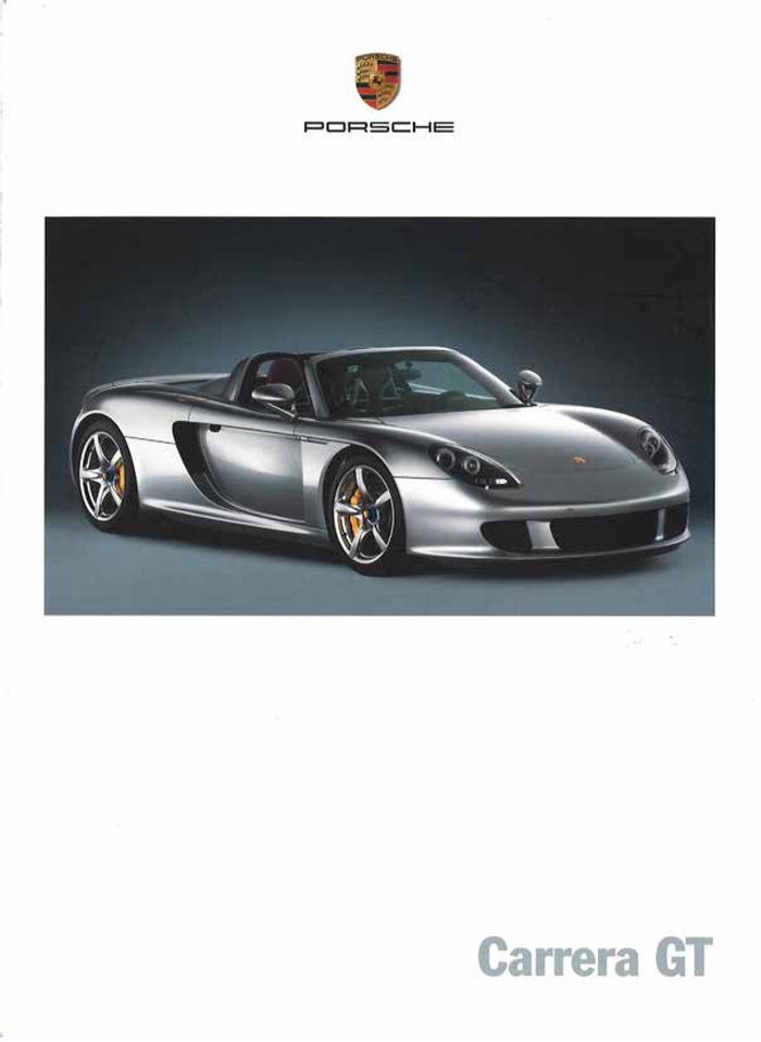 Брошюра Porsche Carrera GT за 2003 год Авто, Реклама, Брошюра, Длиннопост, Porsche
