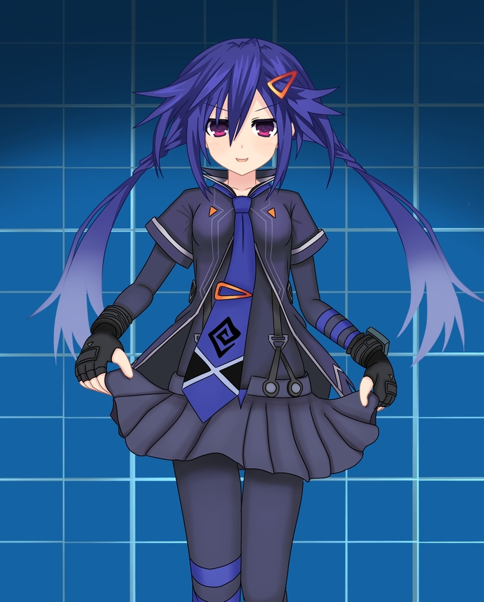 Kurome Anime Art, Hyperdimension Neptunia, Neptunia, Kurome Ankokuboshi, 