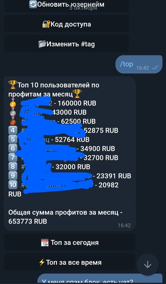 ������ ���������� �� �����