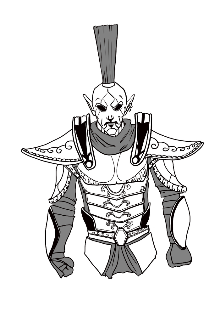 TES:Morrowind -  Game Art, , , The Elder Scrolls III: Morrowind, Ordinator, , , Procreate,  , Inktober