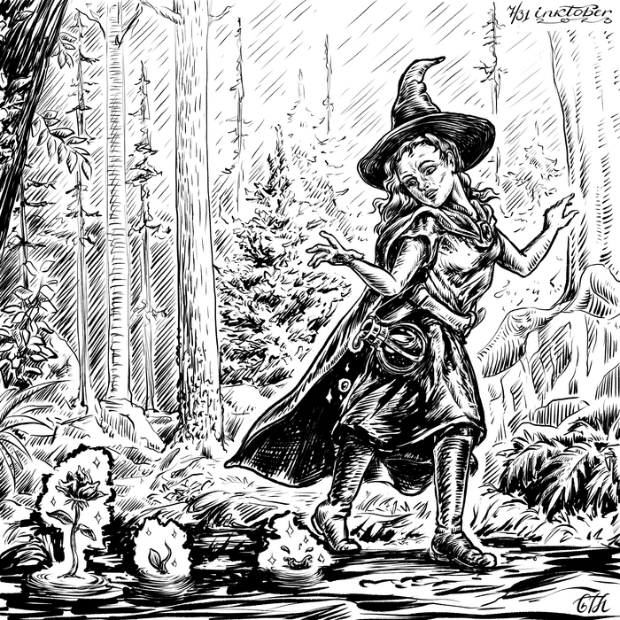 Drip |  Inktober, , Clip Studio Paint, , ,  