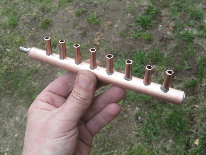 Фото 19. Гребенка в сборе – икебана и народ едины! С нанесенным флюсом, готова к пайке.