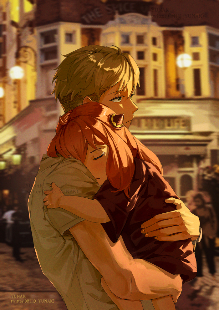 Spy x Family , , Anime Art, Spy X Family, Loid Forger, Anya Forger, 