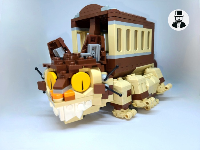 Lego MOC "CATBUS" (Miyazaki's "My Neighbor Totoro") LEGO, , Moc,  , ,   , Catbus, , 