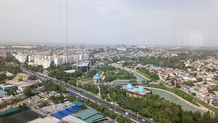 это вид с обзорной площадки на телебашне