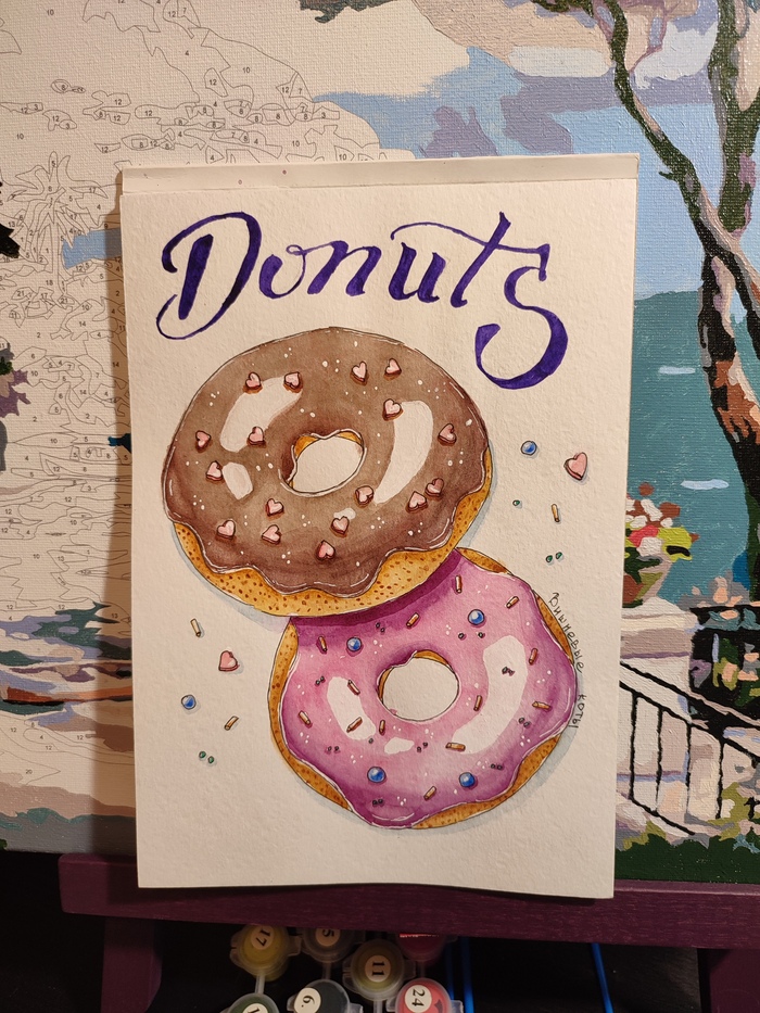 Сладкие пончики