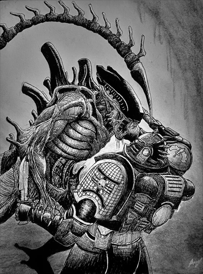 Adaptus Xenos by a_dukes_art Warhammer 40k, Wh Art, Deathwatch,  , 