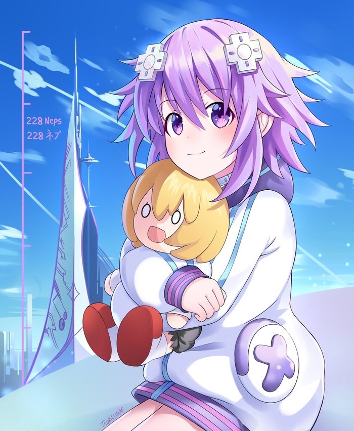 Neptune Anime Art, Hyperdimension Neptunia, Neptunia, Neptune