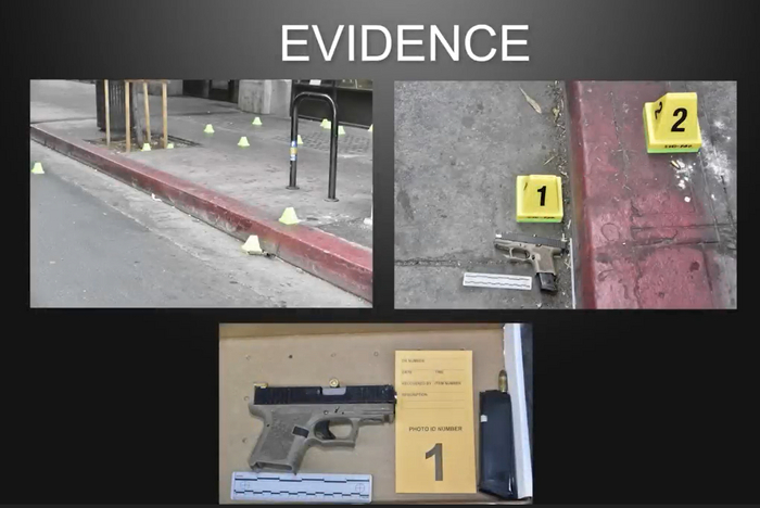 УЛИКИ - ПИСТОЛЕТ ПОДОЗРЕВАЕМОГО.