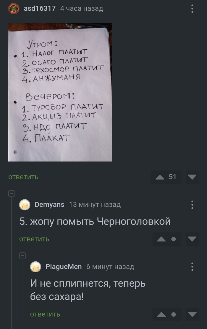 Черноголовка без сахара!