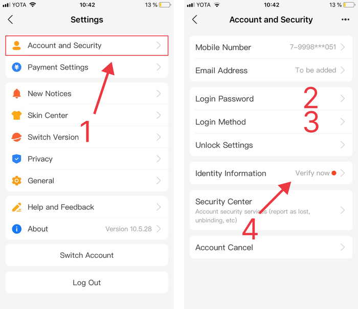 Подтверждение личности