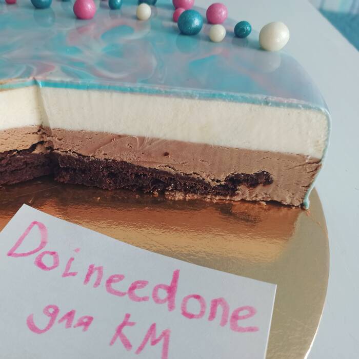 Муссовый торт "Три шоколада" Выпечка, Рецепт, Десерт, Сладости, Шоколад, Муссовый торт, Еда, Видео, Длиннопост