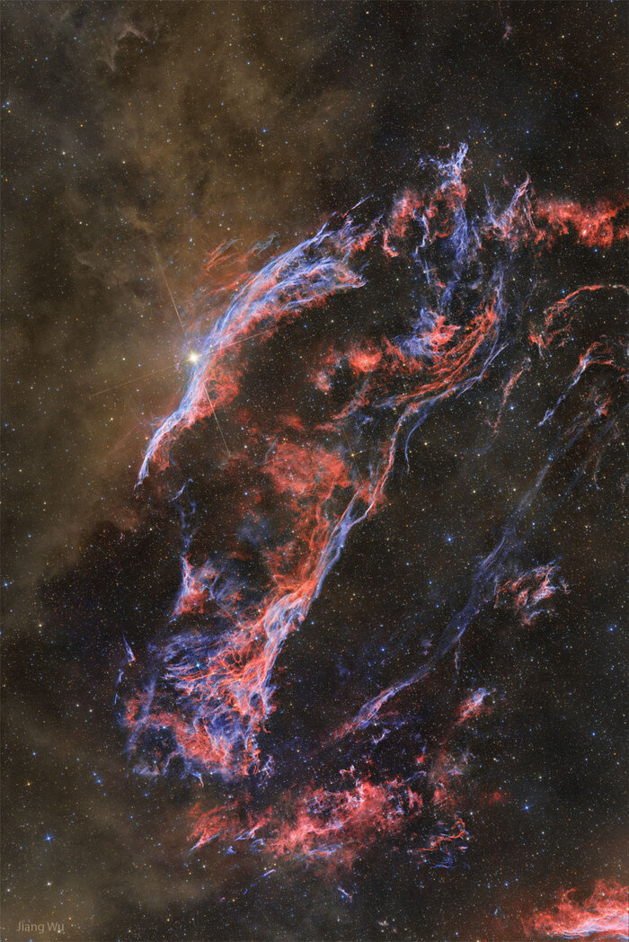      (Dust and the Western Veil Nebula)  , , , , ,  , , , 