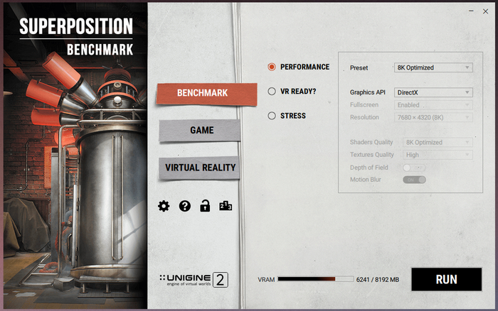 Запуск бенчмарка