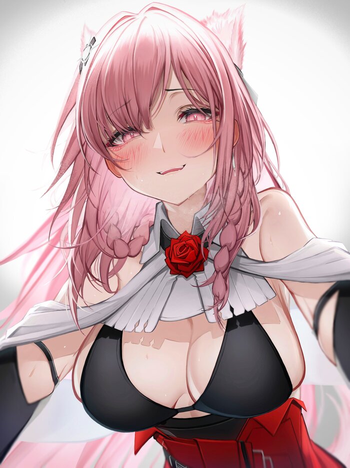  Anime Art, , Pozmka, Arknights, Animal Ears, Tab head