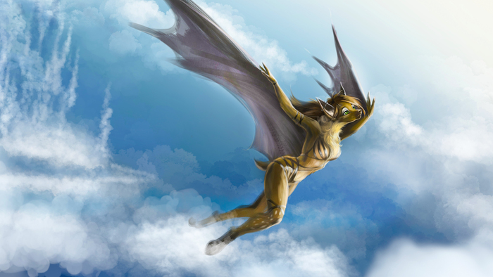 А на небесах у нас сегодня летучая лисица и небесный замок.