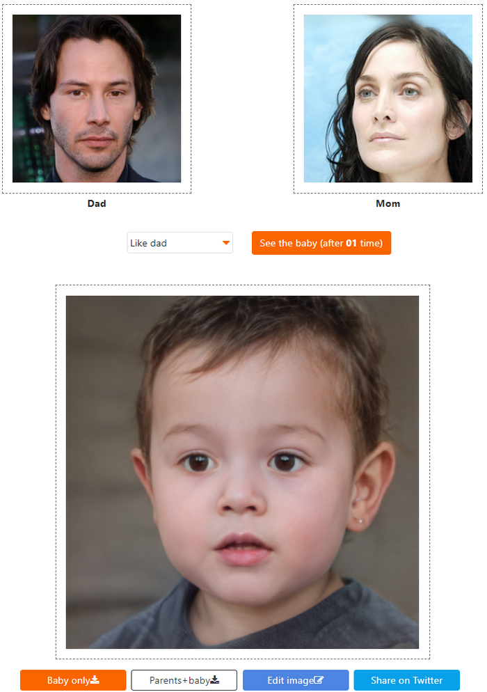 Киану Ривз и Керри-Энн Мосс