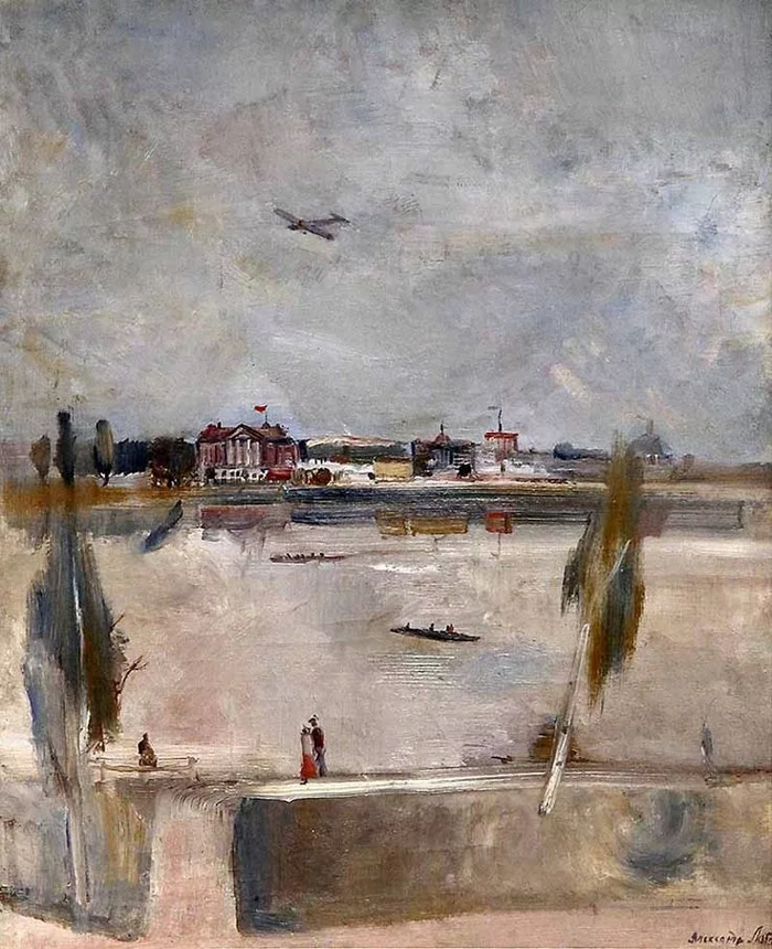 Александр Лабас. «На Москве-реке», 1932